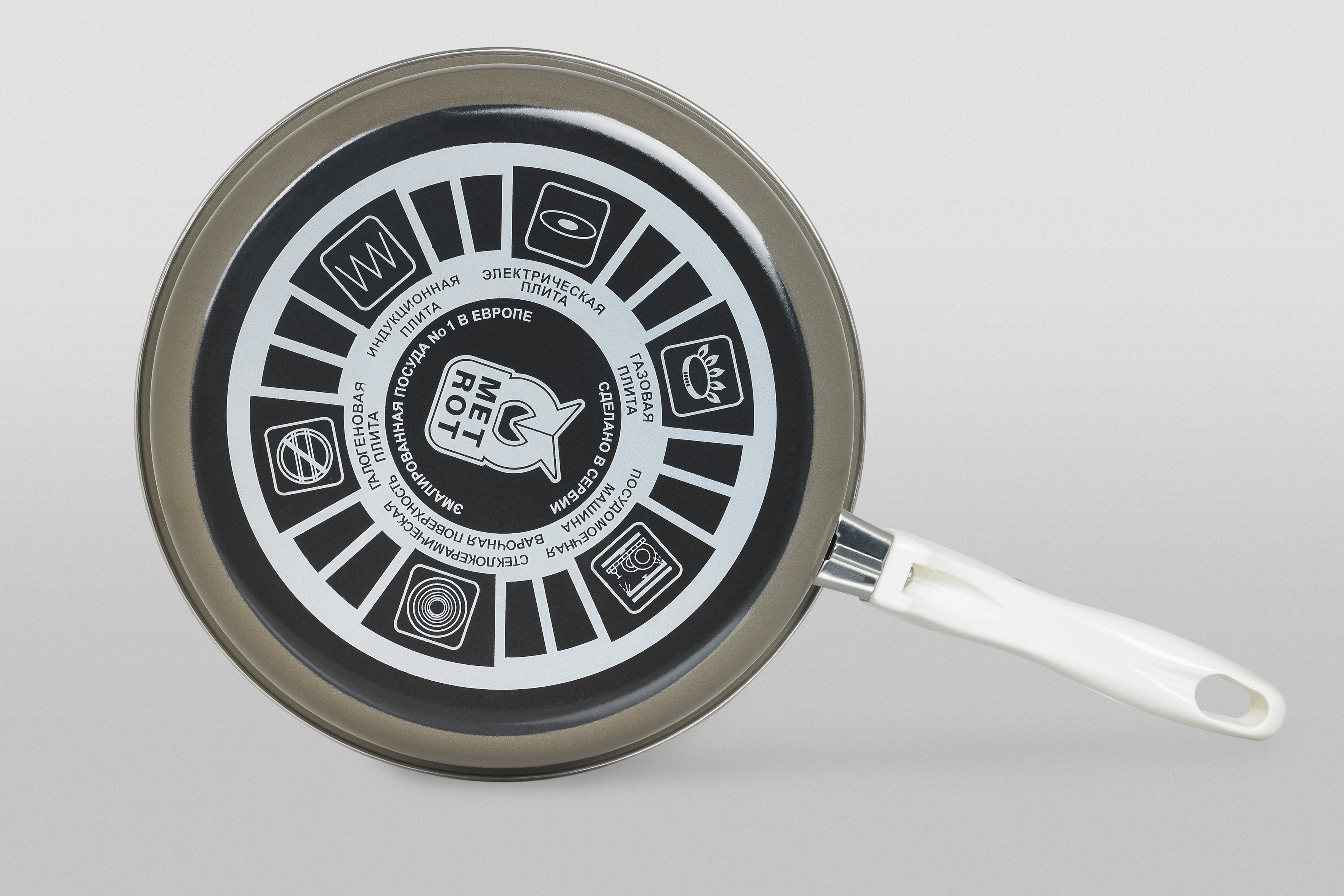 Сковорода без крышки с бакелитовыми ручками, 2.7 л