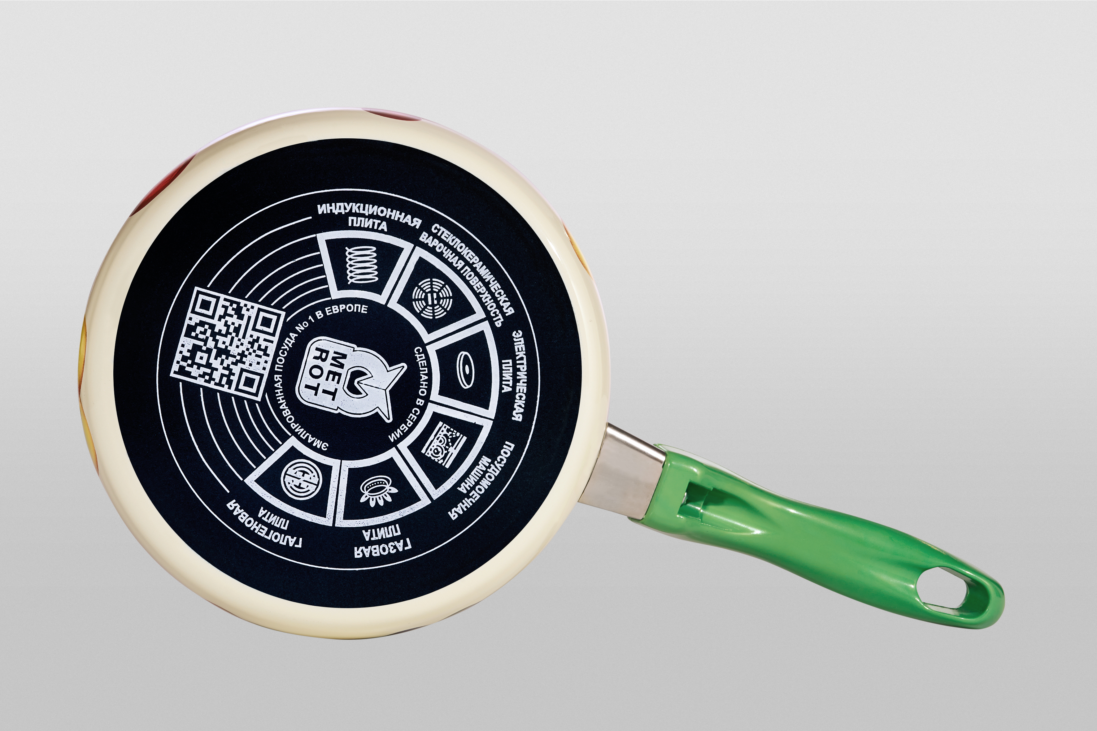 Ковш эмалированный с бакелитовой ручкой, 1.5 л