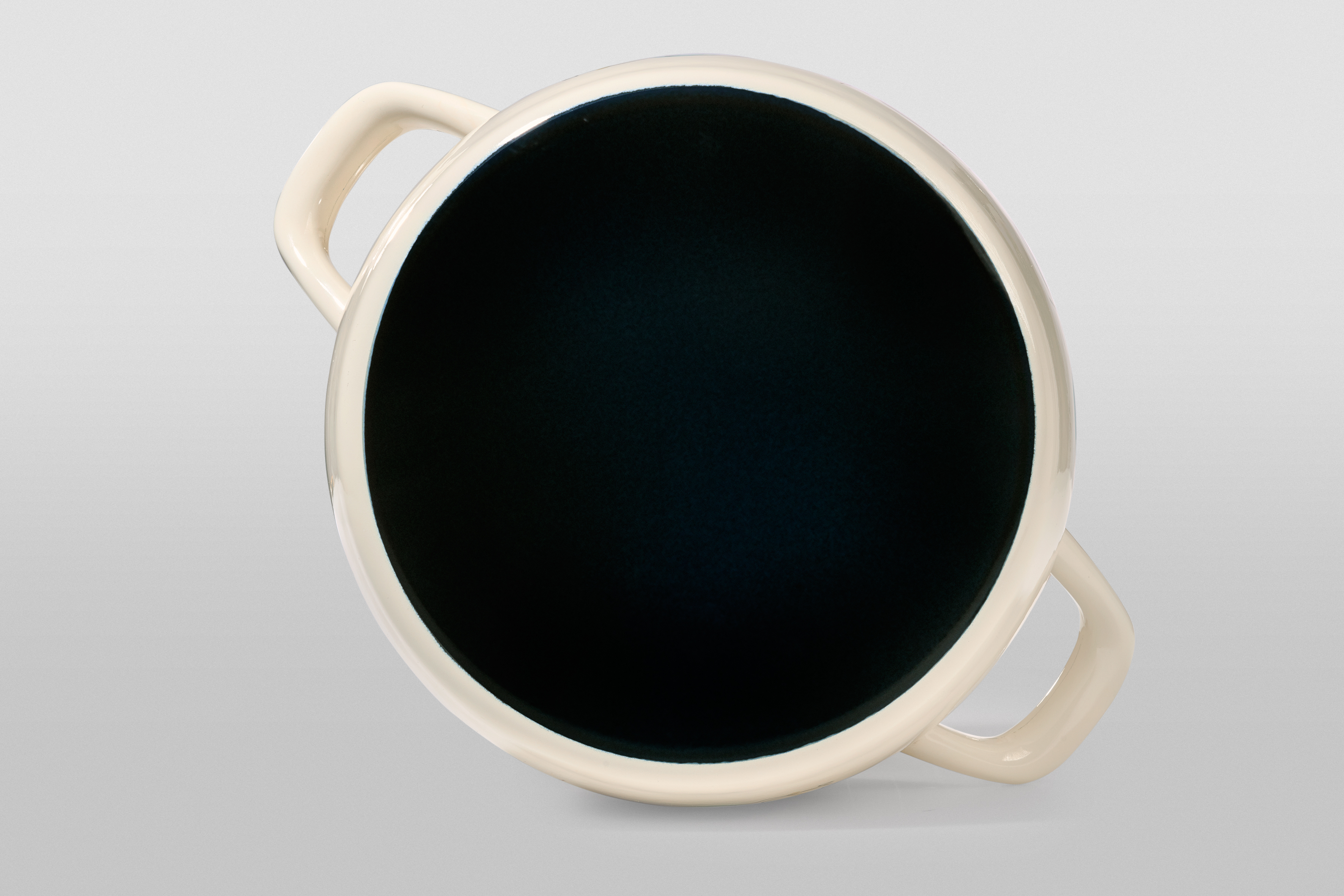 Кастрюля глубокая эмалированная со стеклянной крышкой, 5.4 л