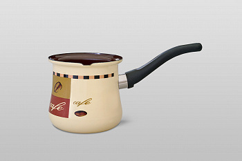 Турка эмалированная с бакелитовой ручкой на 4 чашки 0.4 л