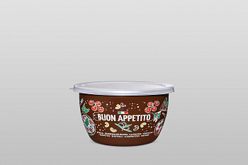 Миска эмалированная без ручек с пластиковой крышкой, 1.7 л